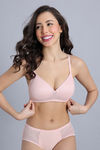 Zivame Love Potion Padded Non Wired Medium Coverage Tshirt Bra - Crystal Pink — thumbnail 2